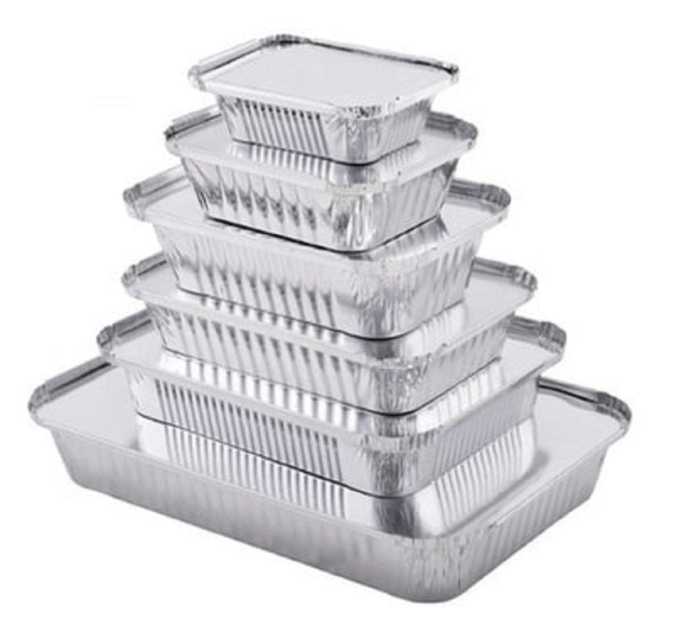Silver foil containers