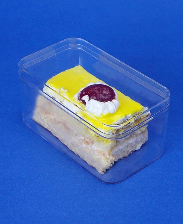 200ML RECTANGLE PS CONTAINER (10PCS)