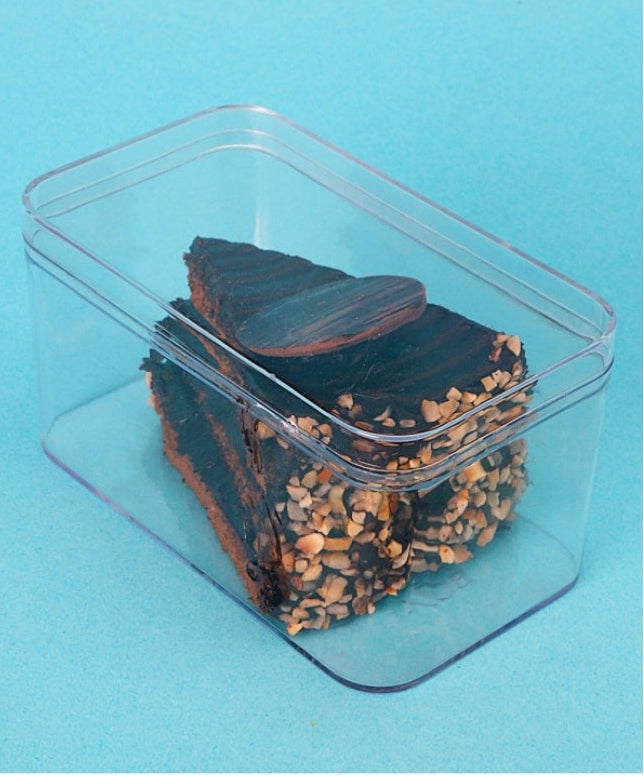 300ML RECTANGLE PS CONTAINER (10PCS)